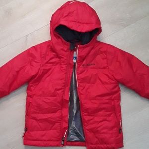 Omni Heat Columbia Red Puffer Jacket for Youth